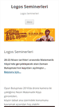 Mobile Screenshot of logosseminerleri.org